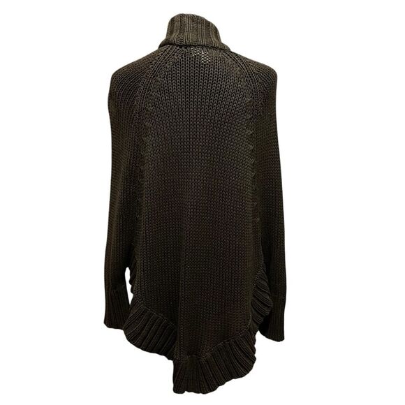 Michael Kors Brown Chunky Knit Cardigan with High Collar size XS - Picture 7 of 14